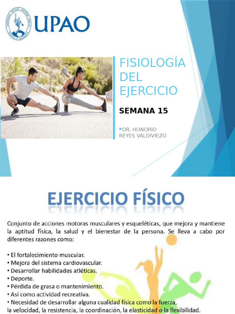 SEMANA 15 - Fisiología Del Ejercicio | PDF