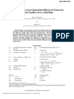 Dean A. Dickmann and Frank K. Lu- Shock/Boundary Layer Interaction Effects on Transverse Jets in Crossflow Over a Flat Plate