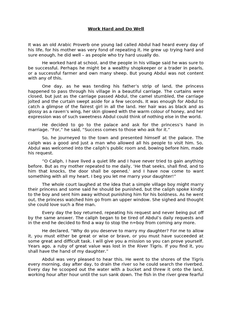 Abdul's Quest for the Princess | PDF