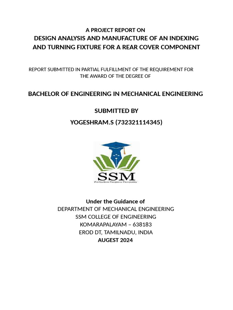 Indexing Fixture Design for Engine Blocks | PDF | Belt (Mechanical) | Gear
