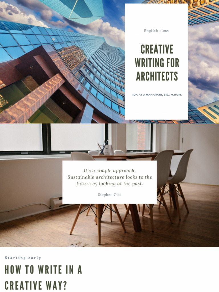 Creative Writing For Architects | PDF