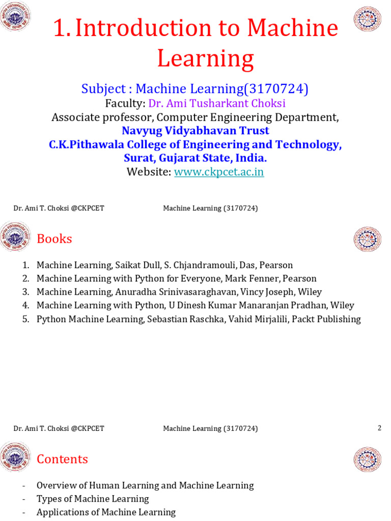 Overview of Machine Learning Concepts | PDF | Machine Learning ...