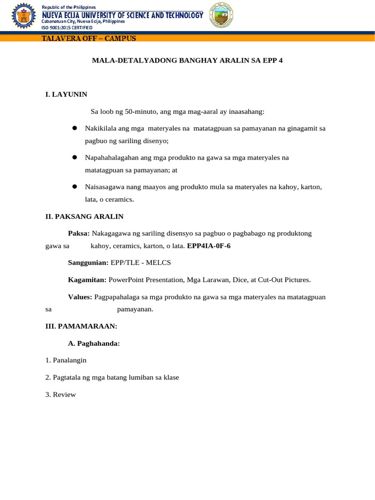 Revised SLDP-EPP (IA) - Lopez, AngelicaB | PDF