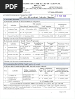 Msbte Official Academic Calendar 25-26 | PDF