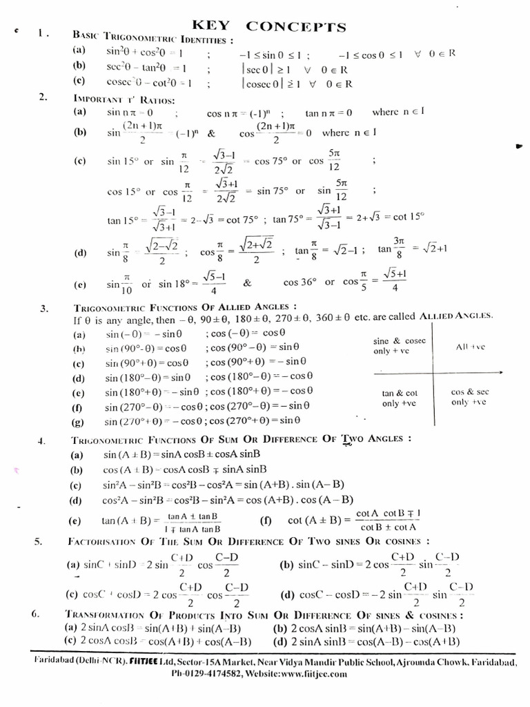 Trigonometry 1 | PDF | Trigonometry | Geometric Measurement