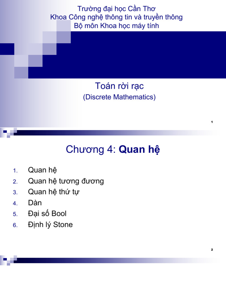 Chapter 4 Relations | PDF