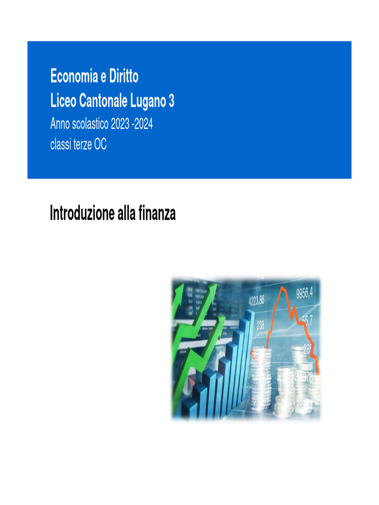 Introduzione Alla Finanza | PDF