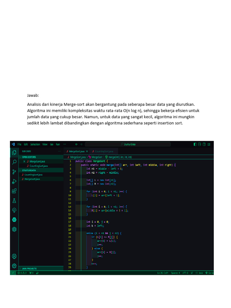 Analisis Algoritma Sorting Data | PDF