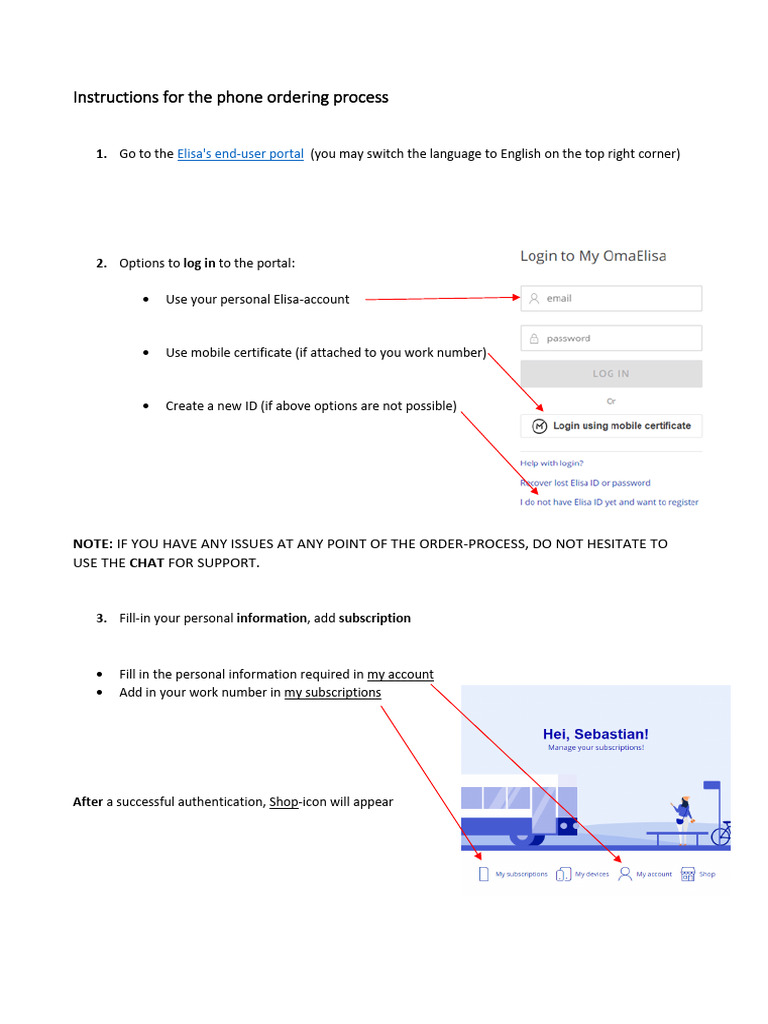 Phone Ordering Process Instructions | PDF