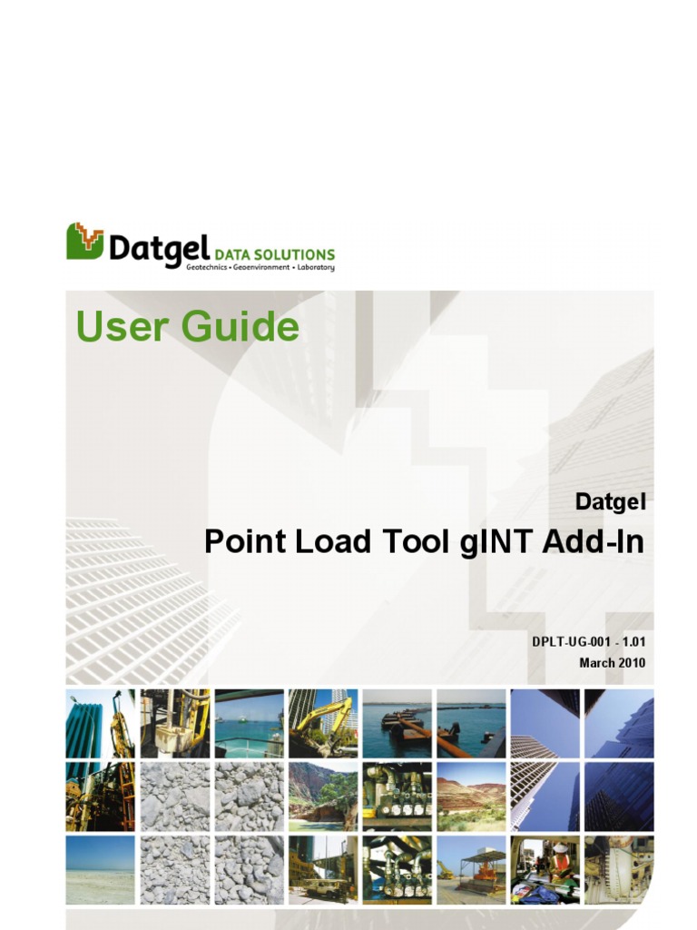 DPLT-UG-001 1.01 Datgel Point Load Tool gINT Add-In User Guide | PDF ...