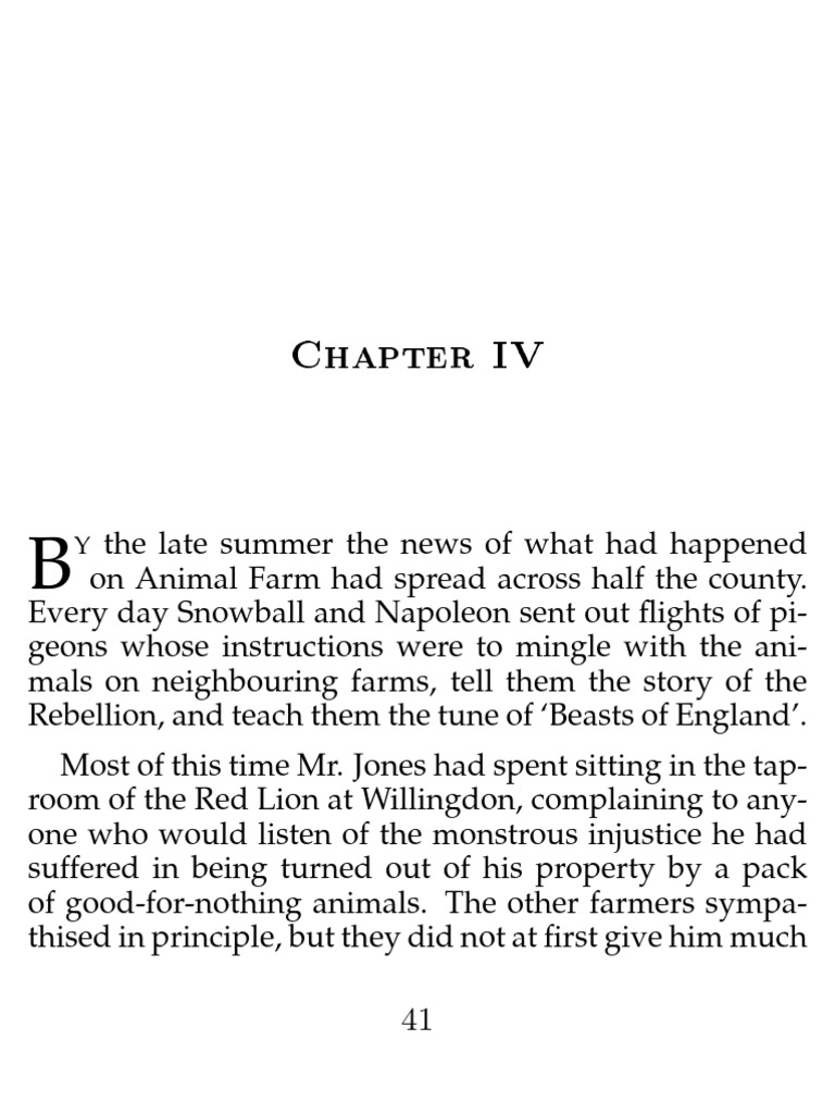 Animal+Farm+-+Chapter+4+%28PDF%29 | PDF