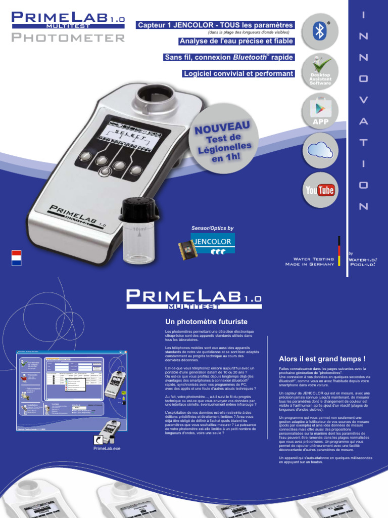 PrimeLab 1.0 Multitest FR | PDF | Lumière | Couleur