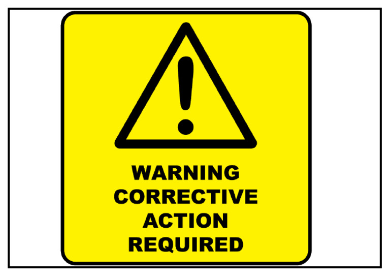 A3 - Corrective Action Required | PDF