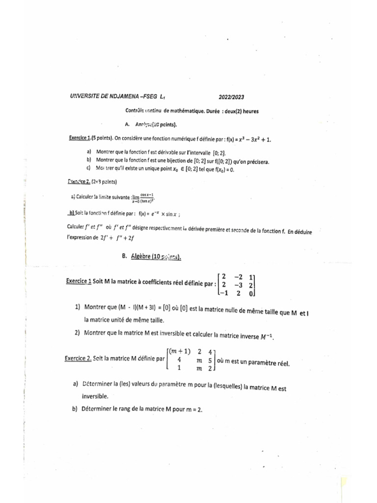 Math l1 Faseg | PDF