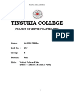 Tinsukia College: (Project On Visited Polluted Site)