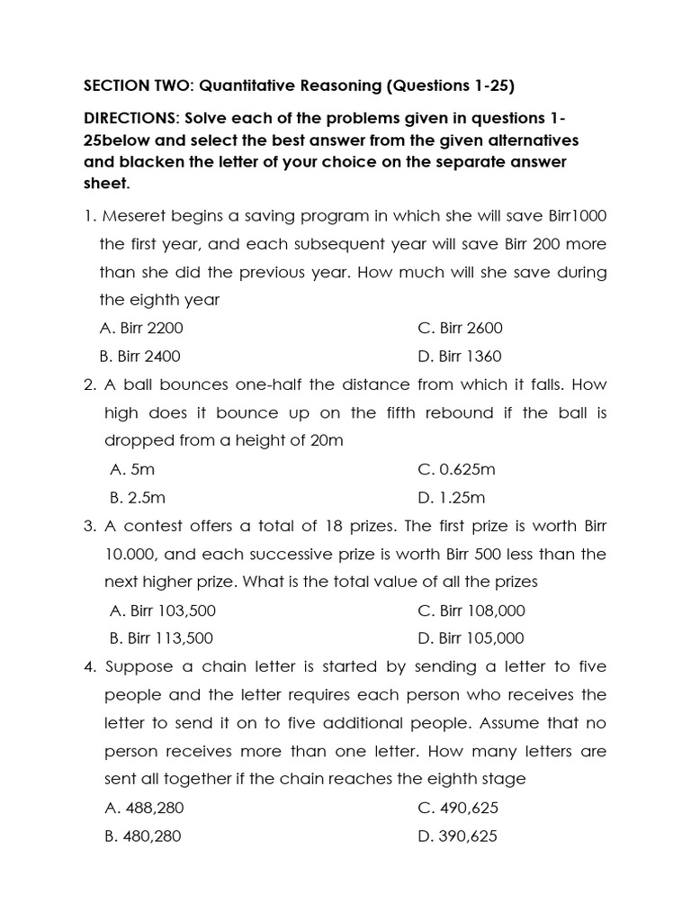 2014 ESSLCE Scholastic Aptitude Solutions | PDF | Interest | Sat