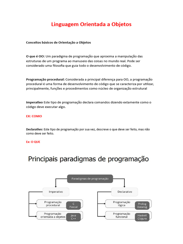 Introdução à Programação Orientada a Objetos | PDF | Classe ...