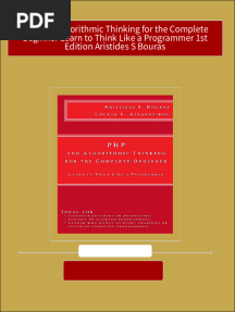Full Download PHP and Algorithmic Thinking for the Complete Beginner Learn to Think Like a Programmer 1st Edition Aristides S Bouras PDF DOCX