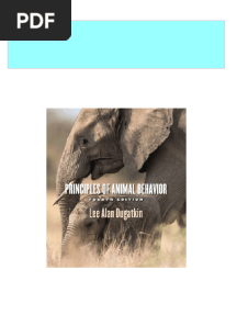 Download ebooks file Principles of Animal Behavior Fourth Edition Lee Alan Dugatkin all chapters