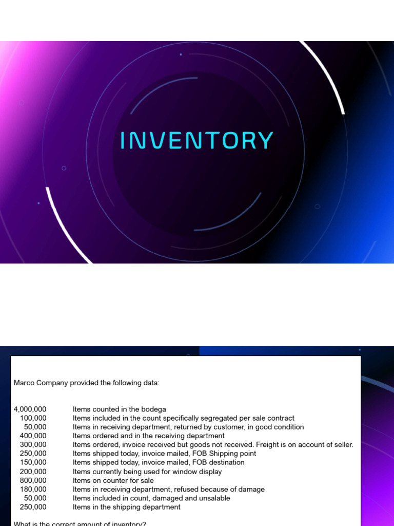 INVENTORY | PDF