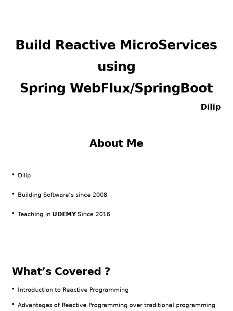 Reactive Spring | PDF | Computer Science | Systems Architecture