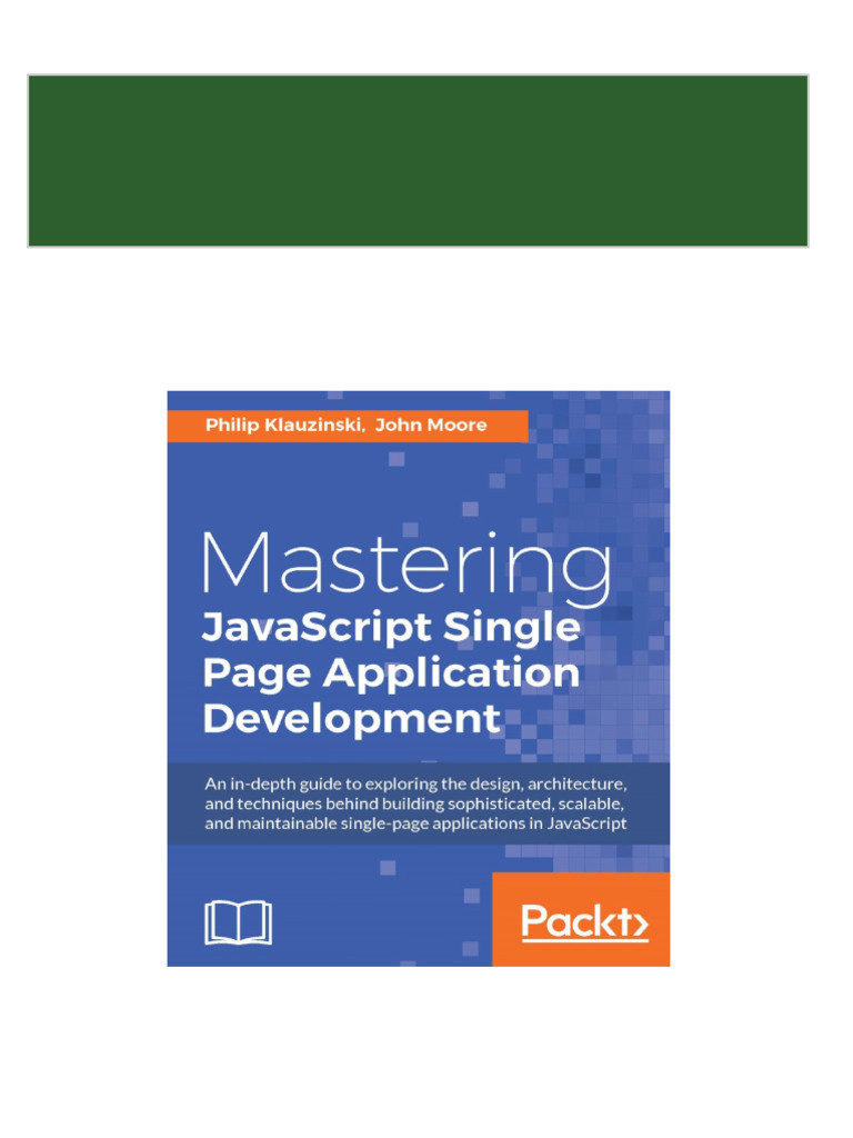 Mastering JavaScript Single Page Application Development All Chapters ...