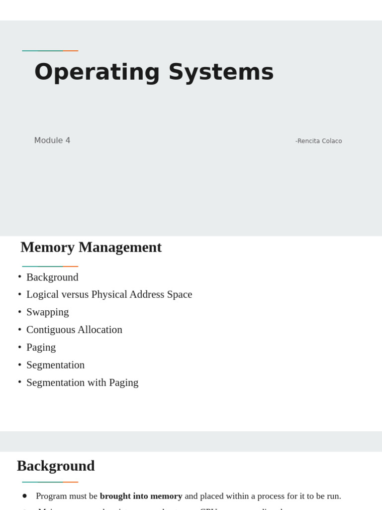 OS Mod4 | PDF | Process (Computing) | Office Equipment