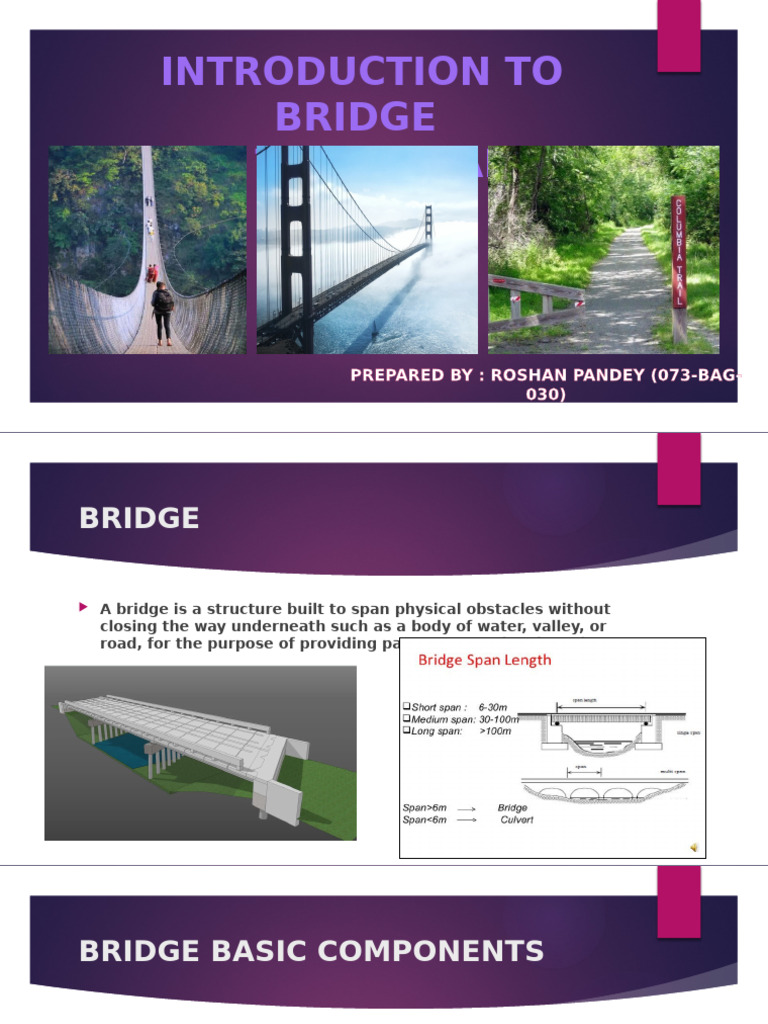 Overview of Bridge Types and Trail Roads | PDF | Trail | Truss