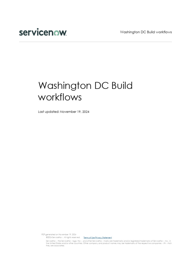 Washington DC Build Workflows Workflow Studio 2024-11-19-15-57-55 | PDF ...
