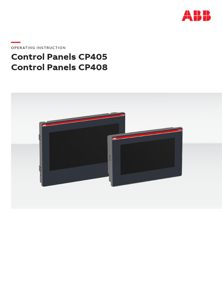CP405 and CP408 Control Panels Guide | PDF | Backlight | Power Supply