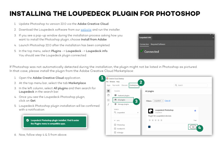 Installing The Loupedeck Plugin For Photoshop PDF