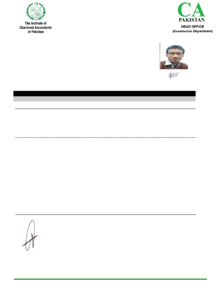CAF Exam Admit Card Instructions 2024 | PDF