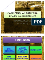 Garis Panduan Dan Etika Penggunaan Internet