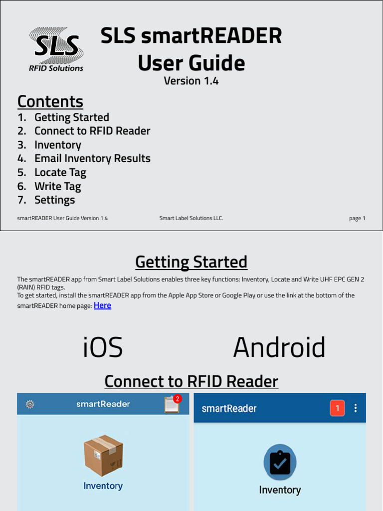smartREADER RFID User Guide 1.4 | PDF | Radio Frequency Identification ...