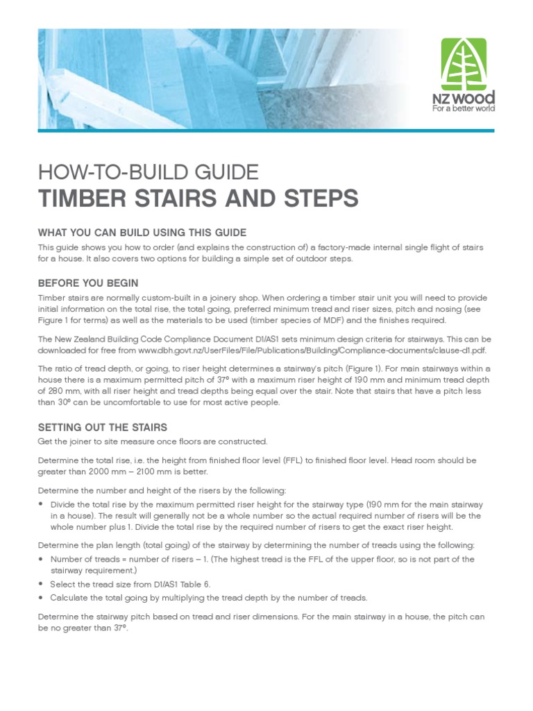 Building Timber Steps | Download Free PDF | Stairs | Building Engineering