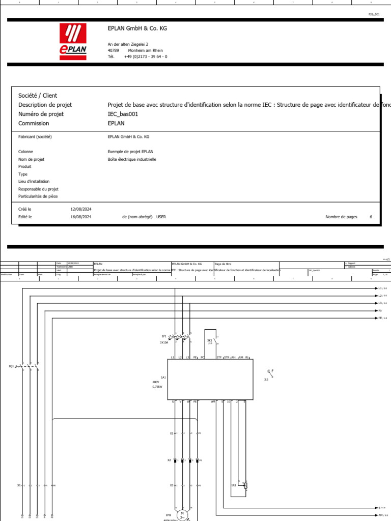 Projet EPLAN : Identification IEC | PDF