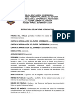 Estructura Informe de Pasantias Vigencia Periodo 2011[1]