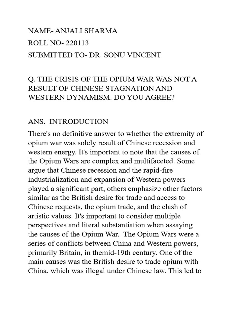 Causes of the Opium Wars Explained | PDF | Qing Dynasty