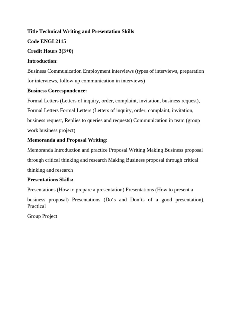 TECHNICAL WRITING AND PRESENTATION SKILLS PDF visual data 7