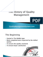 The History of Quality Management