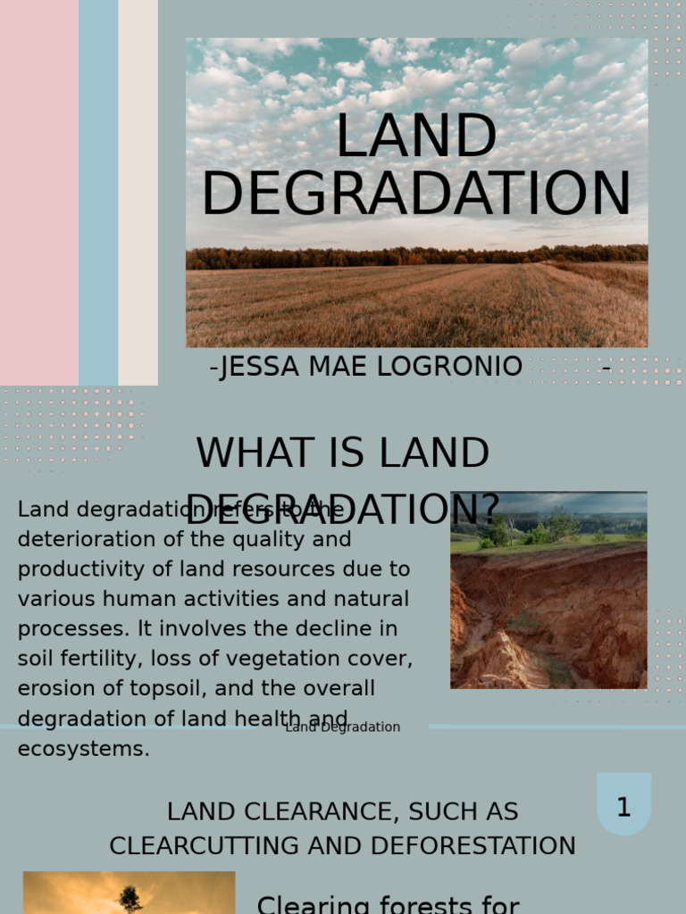 Land Degradation - 20240425 - 211806 - 0000 | PDF | Environmental ...