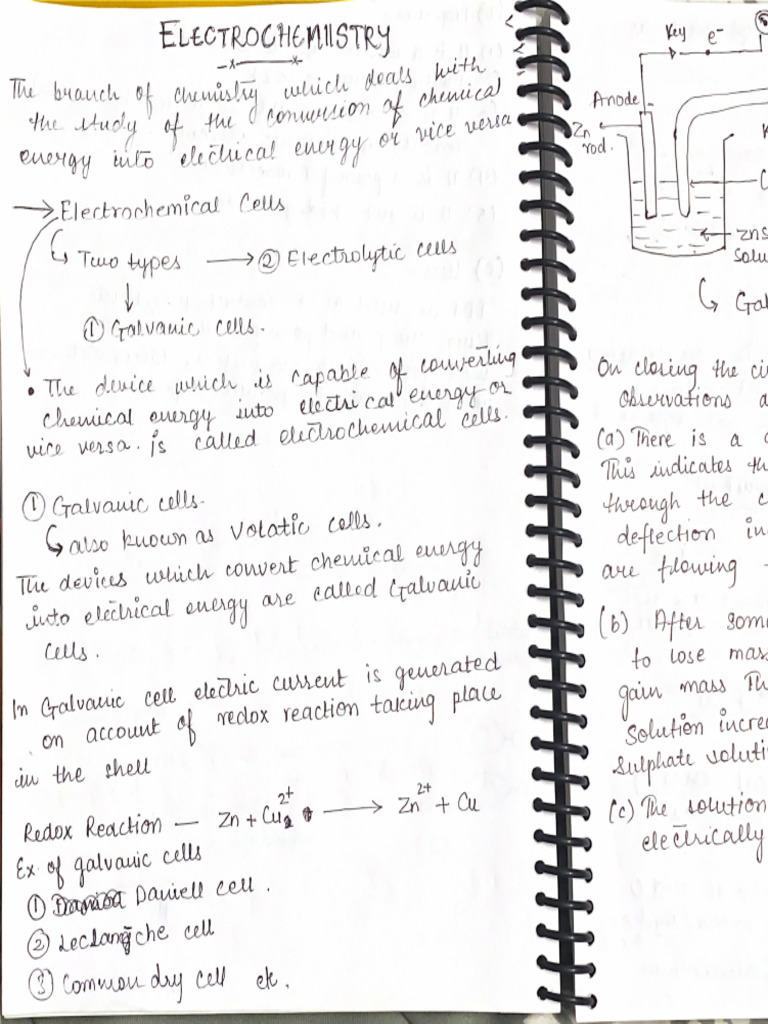 Electrochemistry Part 1 | PDF
