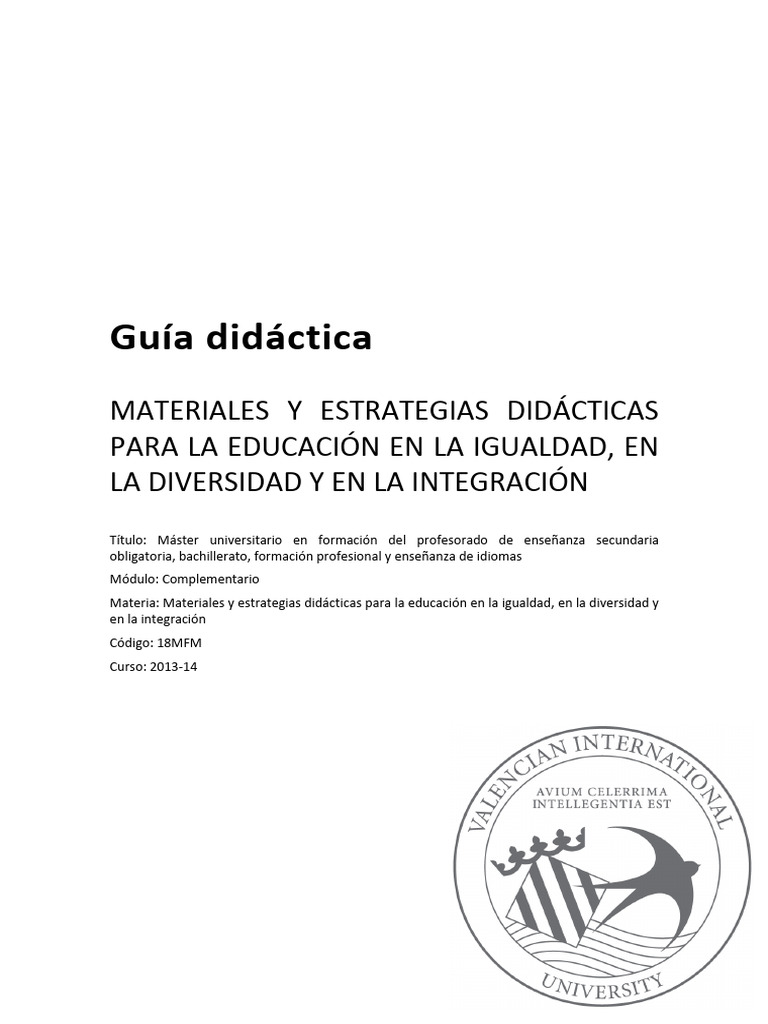 Gu%C3%ADa+Did%C3%A1ctica+-+Asignatura_18MFM | PDF | Maestros | Evaluación