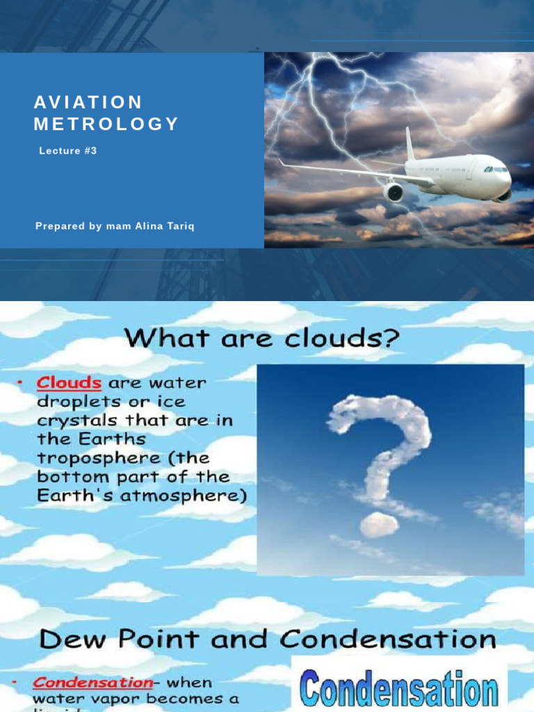 Aviation Meteorology Lecture 3 | PDF