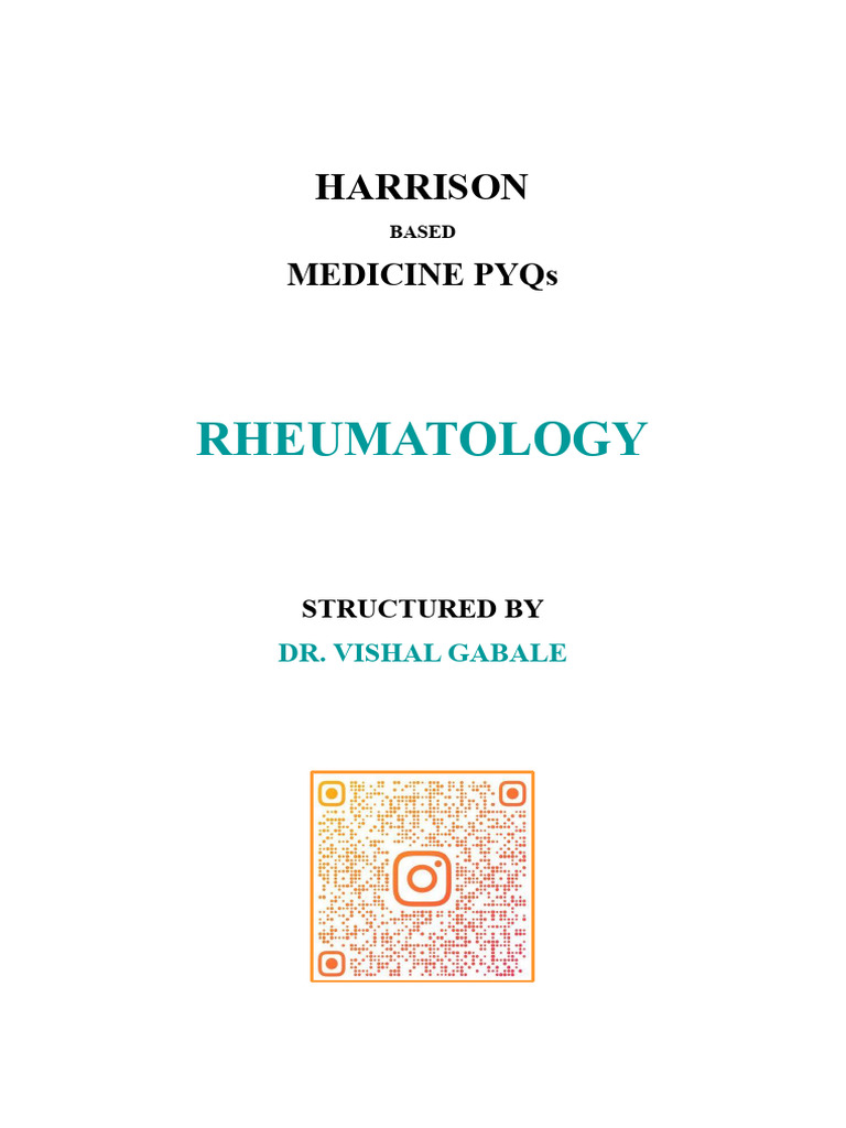 Harrison's Rheumatology Overview | PDF | Thrombosis | Clinical Medicine