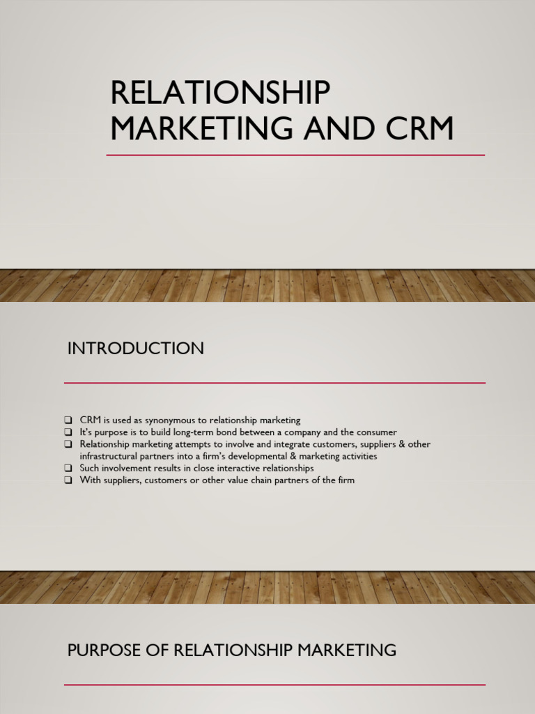 Relationship Marketing and CRM Strategies | PDF | Marketing | Brand