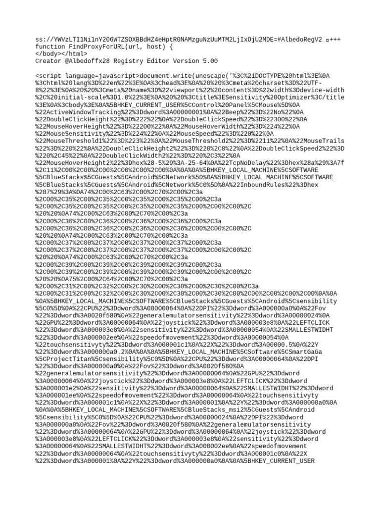 High Sensitivity Gaming Script | PDF