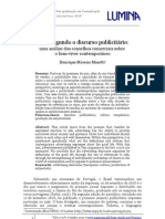 A Boa Vida Segundo o Discurso Publicitário