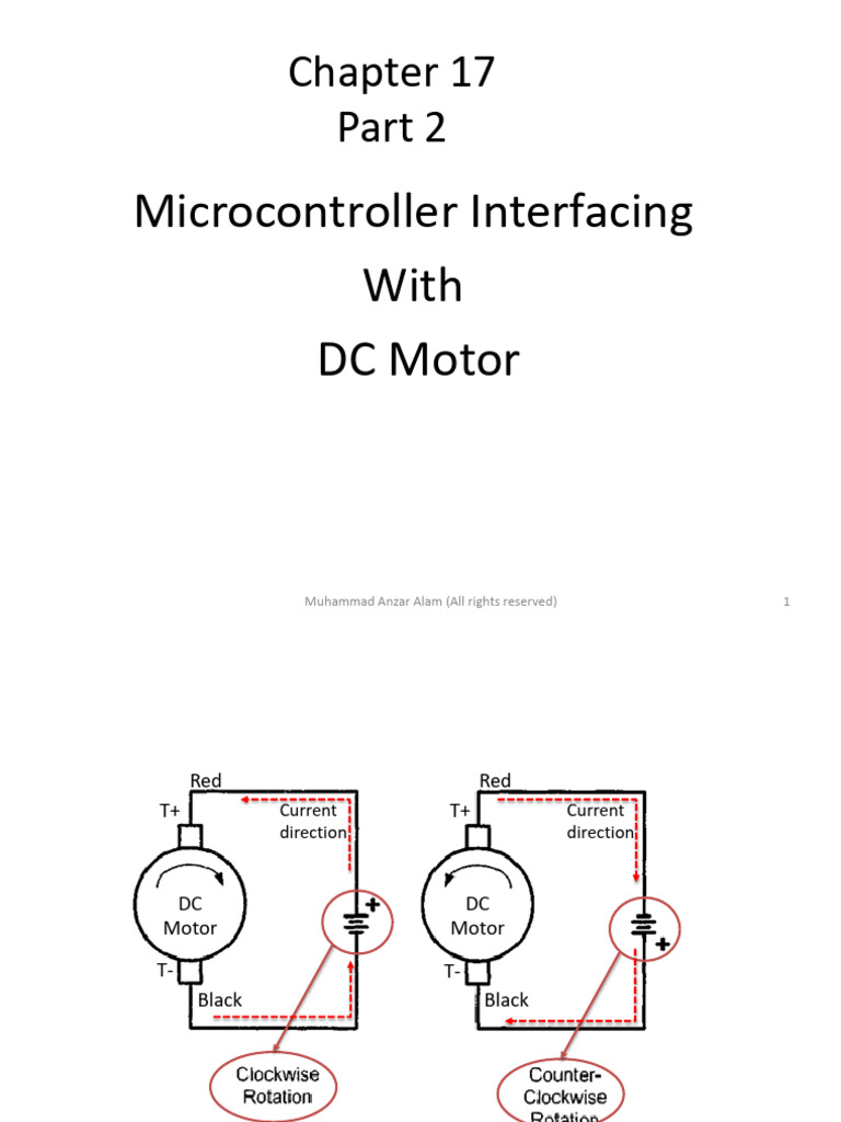 Lecture 12 ESD Fall 2024 Anzar Interfacing With DC Motor 24102024 ...