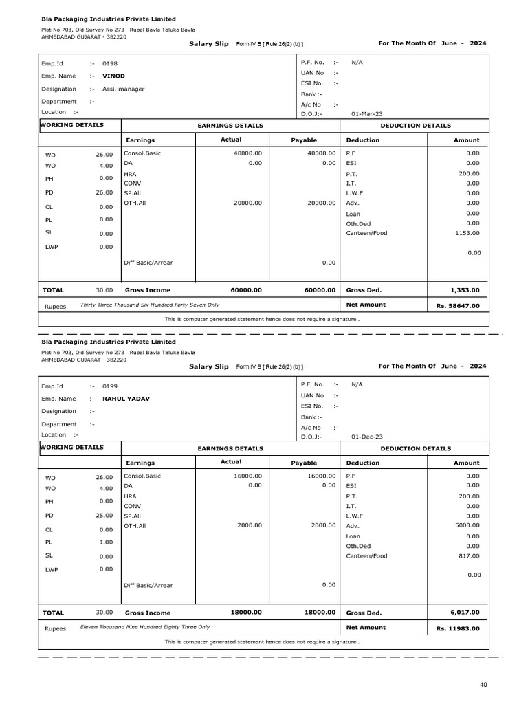 Bla slip june-24-5 | PDF | Taxes | Government Finances